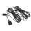 5Pcs Infrared Remote Control Extender Cable Universal 3.5mm Plug Black 1