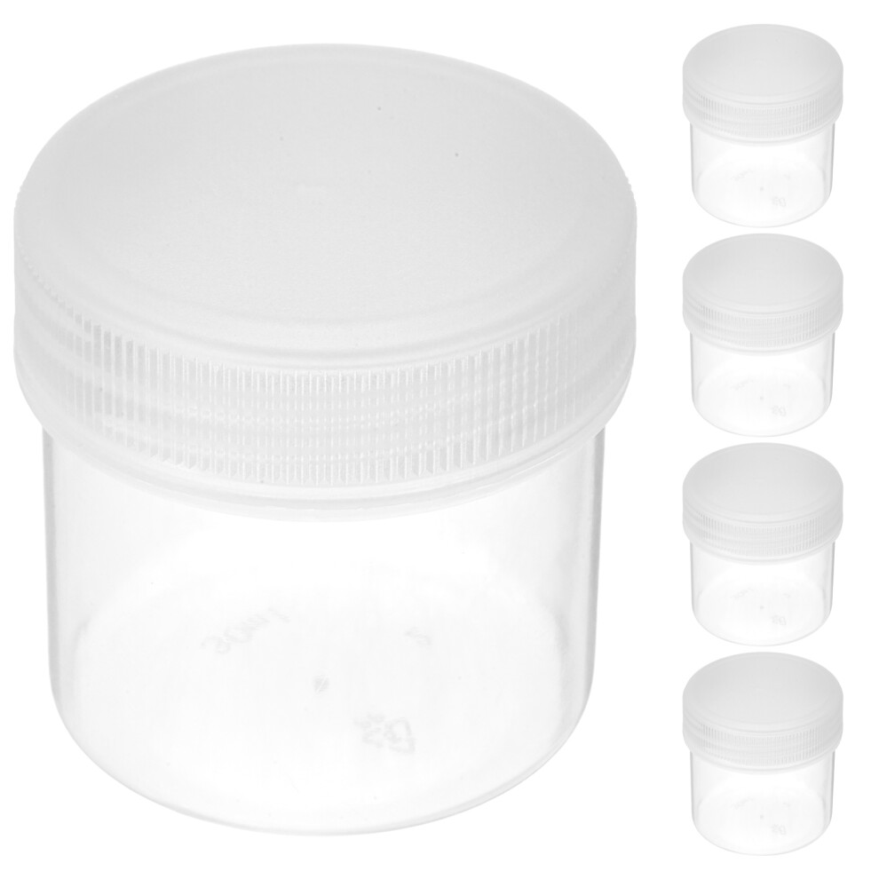12Pcs Transparent Hdpe Plastic Buckets With Lids For Paint Storage 3632889324235