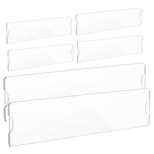 12Pcs Clear Acrylic Wall Name Plate Frame for Professional Display