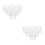12Pcs Transparent Hdpe Plastic Buckets with Lids for Paint Storage 7