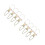 8Pcs Beige Iron Triangular Fire Extinguisher Holder Wall Mount Bracket 7