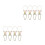 8Pcs Beige Iron Triangular Fire Extinguisher Holder Wall Mount Bracket 4