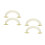 4Pcs Stylish PU Suitcase Handles Comfortable Durable Grip 4