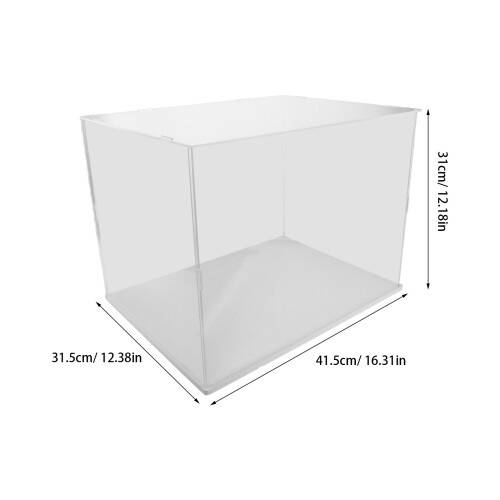 Clear Football Preservation Case Acrylic Dustproof Display 1