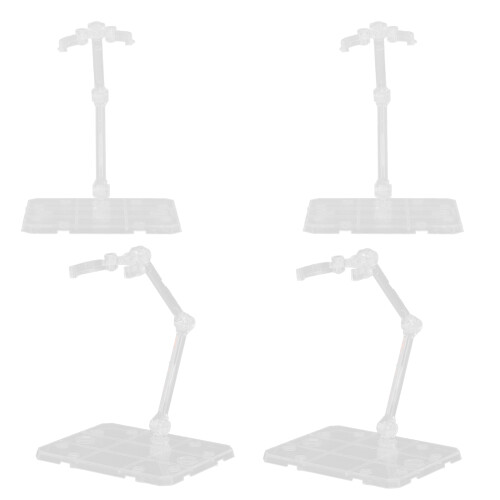 8Pcs Transparent PVC Action Figure Stands Durable Doll Display Holders 2