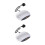 2Pcs Mini Clothes Dryer White Low Absorber with Safety 6