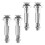12Pcs Weather Resistant Silver Motorcycle Handguard Mounting Screws 3