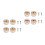 8Pcs Silver Closet Rod Support Zinc Alloy Pole Socket for Home Use 3
