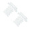 20Pcs Transparent Plastic Ruler with Wave Edge for Drawing and Exams 7