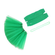 6Pcs Practical Green Festival Clothes Set Party Dress Up Accessory