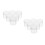 12Pcs Transparent Hdpe Plastic Buckets with Lids for Paint Storage 4