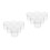 12Pcs Transparent Hdpe Plastic Buckets with Lids for Paint Storage 9