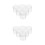 12Pcs Transparent Hdpe Plastic Buckets with Lids for Paint Storage 5