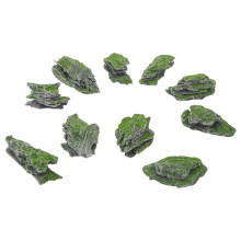 30Pcs Decorative Grey Wood Rocks for Model Landscape and Dioramas