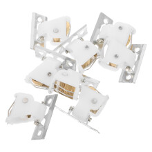 40Pcs White Cord Lock Mechanism Blind Pulley for School Window Repair