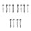 12Pcs Weather Resistant Silver Motorcycle Handguard Mounting Screws 4