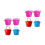 8Pcs Durable PP Sand Buckets Comfortable Handle Kids Beach Play Tool 4