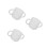 3Pcs Transparent Silicone Training Cups for Babies with Dual Handles 8