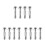 12Pcs Weather Resistant Silver Motorcycle Handguard Mounting Screws 7