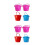 8Pcs Durable PP Sand Buckets Comfortable Handle Kids Beach Play Tool 5
