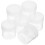 12Pcs Transparent Hdpe Plastic Buckets with Lids for Paint Storage 2