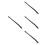 4Pcs Multi-Functional Hydraulic Jack Handle Black Stainless Steel 4