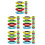 80Pcs Versatile Elastic Legged Race Bands for Carnival and Field Day 3