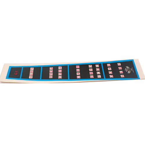 20Pcs Blue Violin Scale Stickers Beginner Finger Guide Fretboard Notes 2