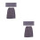 2Pcs Grey Men Bath Skirt Microfiber Absorbent Wearable Home Bathrobe 5