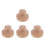 4Pcs Wooden Meat Pie Mold Tortilla Press Quick Shape Baking Tool Brown 8