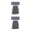 2Pcs Grey Men Bath Skirt Microfiber Absorbent Wearable Home Bathrobe 8