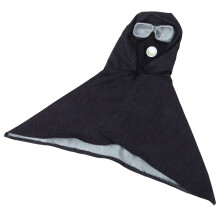 2Pcs Soft Denim Work Hood with Safety Goggles Unisex Protective Gear