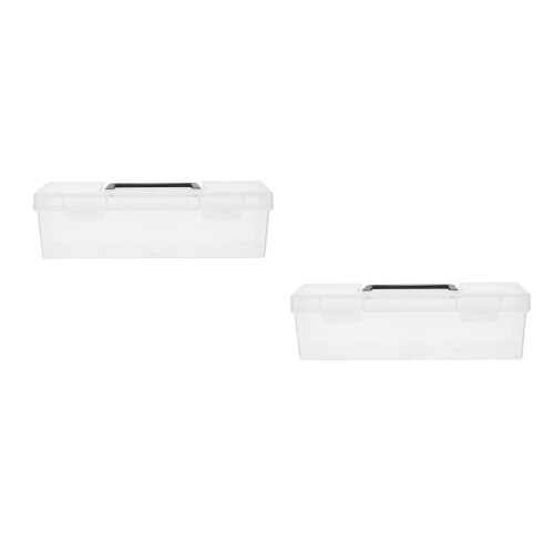 2Pcs Portable Transparent Seed Organizer Boxes Plastic Storage 2