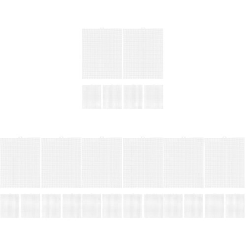 24Pcs White Plastic Canvas Sheets for DIY Embroidery Crafting Quilting 1