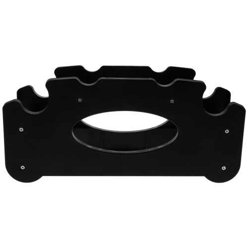 2Pcs Dumbbell Storage Rack in Black Plastic for Home Gym Use