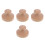 4Pcs Wooden Meat Pie Mold Tortilla Press Quick Shape Baking Tool Brown 7