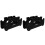 2Pcs Dumbbell Storage Rack in Black Plastic for Home Gym Use 4