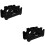 2Pcs Dumbbell Storage Rack in Black Plastic for Home Gym Use 8