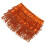 4Pcs Soft Polyester Orange Dance Waist Accessories with Sequins 3