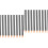200Pcs Professional Disposable Eyeliner Brushes Black Plastic Handle 4