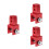 3Pcs Lightweight Absorber Extender Motorcycle Rear Riser 5