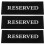 9Pcs Black Acrylic Reserved Table Signs Wedding Seating Decor 3