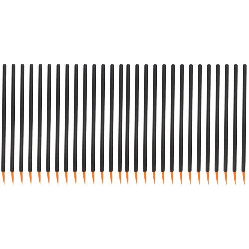 200Pcs Professional Disposable Eyeliner Brushes Black Plastic Handle 1