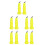 10Pcs Yellow Nylon Hiking Stick Tips Non-Slip Walking Pole Replacement 4