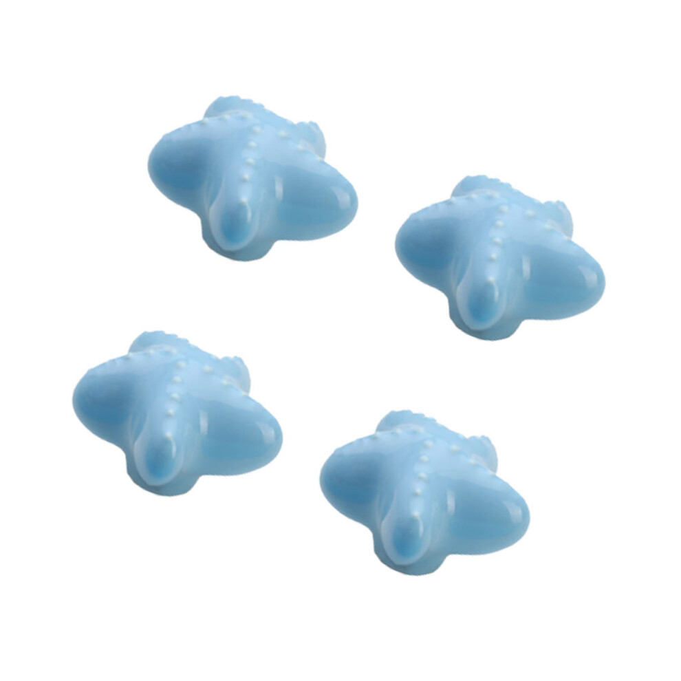 8Pcs Blue Ceramic Door Knobs Nautical Cabinet Handles Durable Home Use 3632889322385