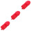3Pcs Portable Red Polyester Youth Baseball and Softball Gloves 7