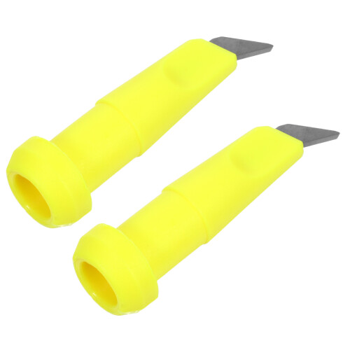 10Pcs Yellow Nylon Hiking Stick Tips Non-Slip Walking Pole Replacement