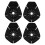 6Pairs Protective Black Silicone Wiper Hole Covers for Car Windshield 3