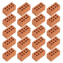 300Pcs Chocolate Clay Miniature Bricks DIY Dollhouse Craft Supplies