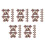 40Pcs Durable Plastic Flying Bats Light Brown Halloween Decorations 4